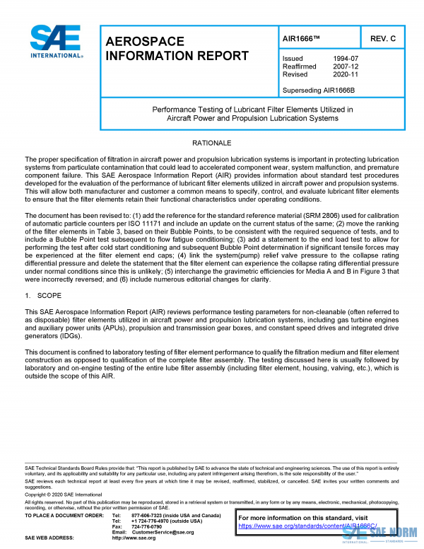 SAE AIR 1666 Series PDF