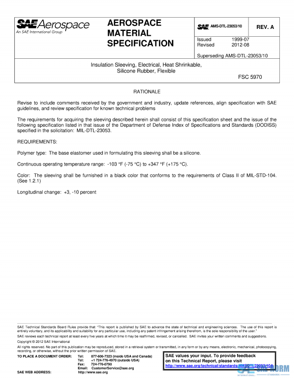 SAE AMSDTL 23053/10 Series PDF