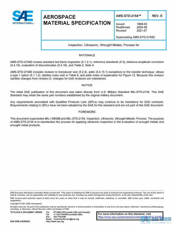 SAE AMSSTD 2154 Series PDF