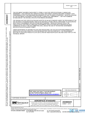 SAE AS 29600/21 Series PDF