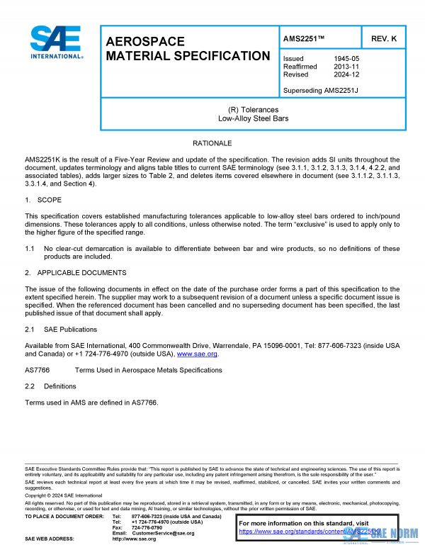 SAE AMS 2251 Series PDF