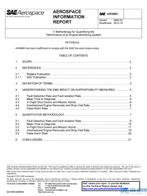 SAE AIR 4985 Series PDF