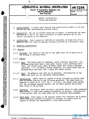 SAE AMS 7294 Series PDF