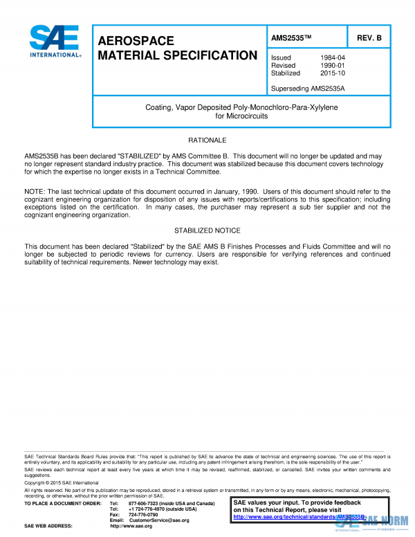 SAE AMS 2535 Series PDF