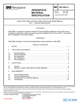 SAE AMS 2980/1 Series PDF