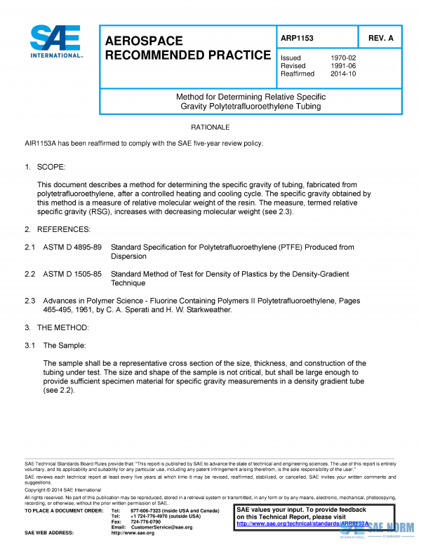 SAE ARP 1153 Series PDF