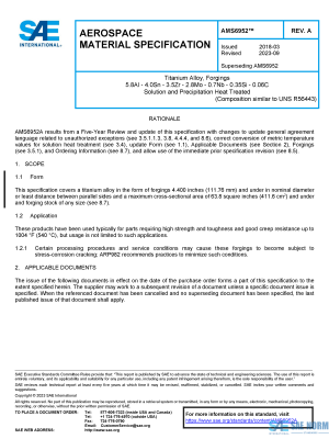 SAE AMS 6952 Series PDF