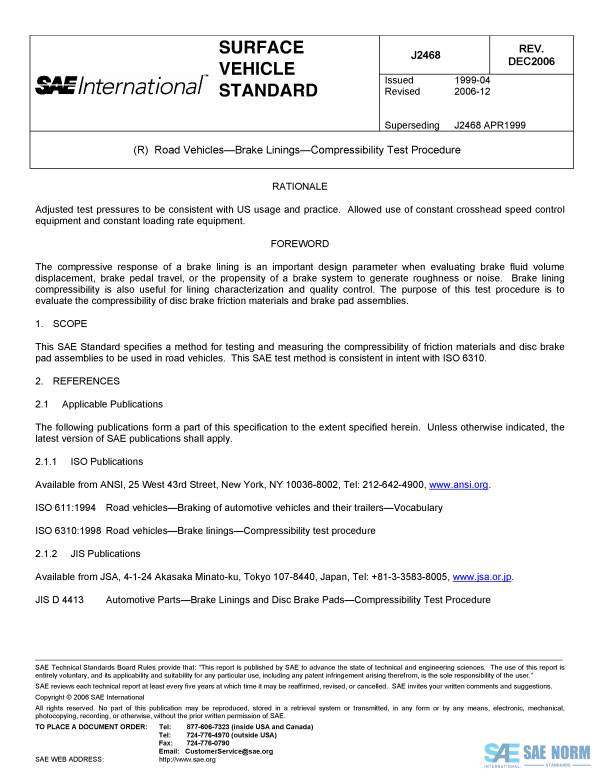 SAE J 2468 Series PDF
