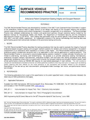 SAE J 3026 Series PDF