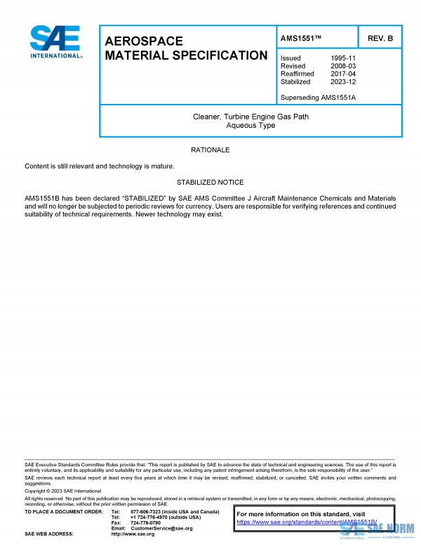 SAE AMS 1551 Series PDF