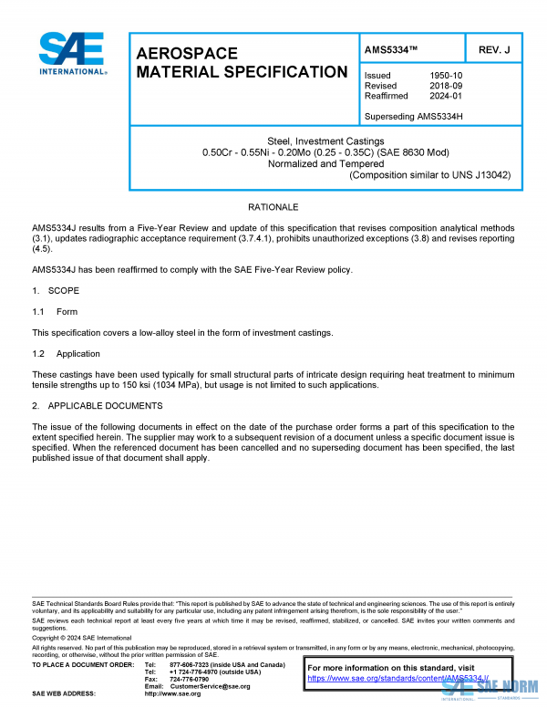 SAE AMS 5334 Series PDF