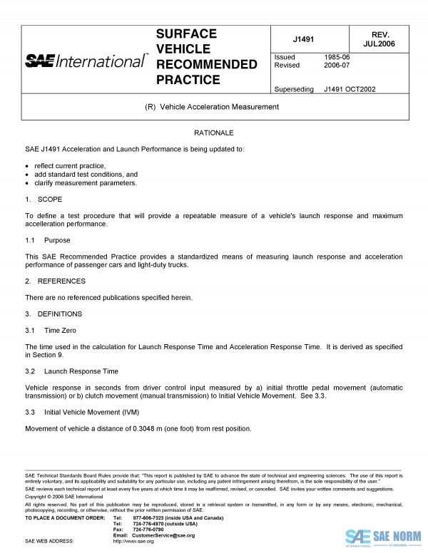 SAE J 1491 Series PDF