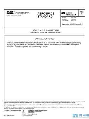 SAE AS 9000- Series PDF