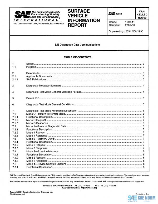 SAE J 2054 Series PDF