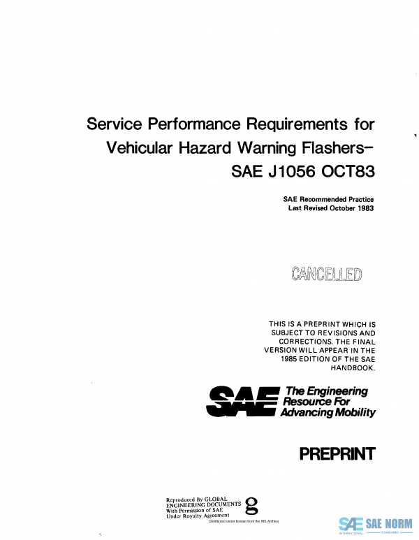 SAE J 1056 Series PDF
