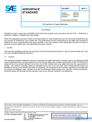 SAE AS 1492 Series PDF