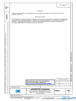 SAE AS 9522 Series PDF