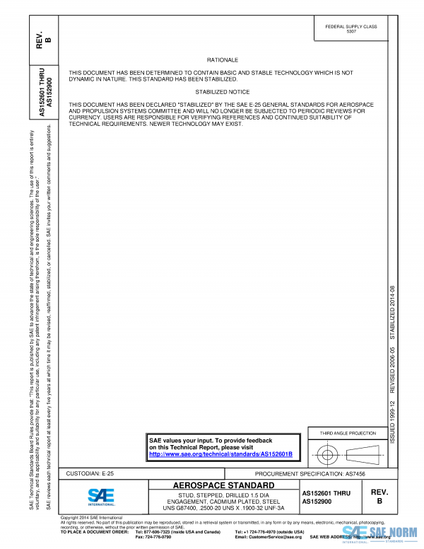 SAE AS 152601 Series PDF
