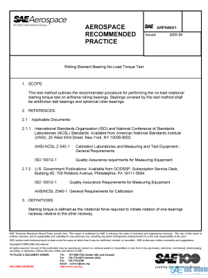 SAE ARP 5483/1 Series PDF