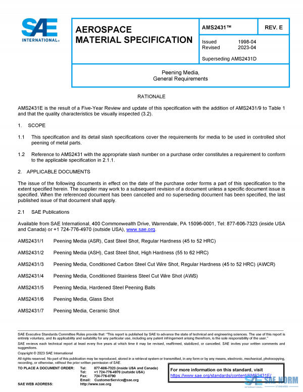 SAE AMS 2431 Series PDF