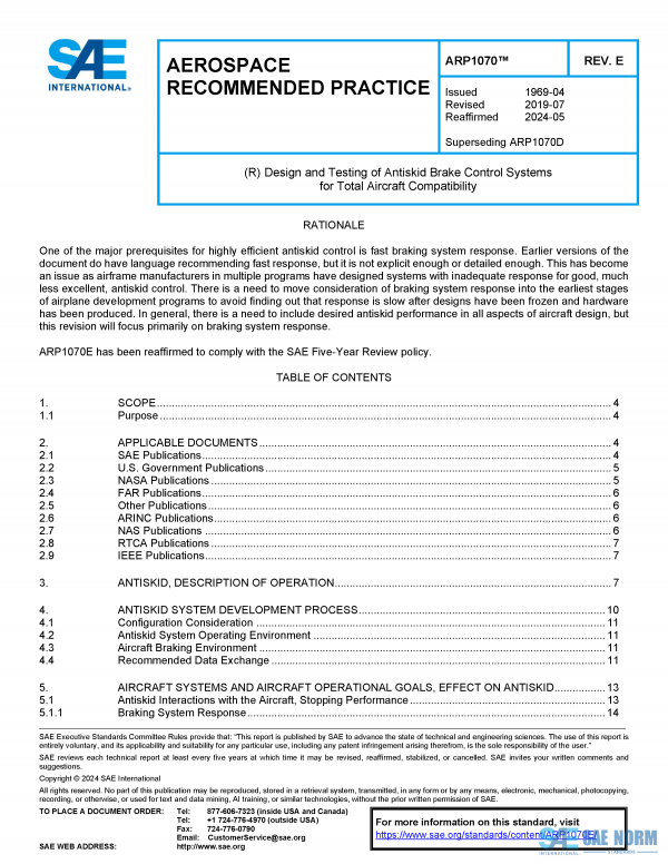 SAE ARP 1070 Series PDF
