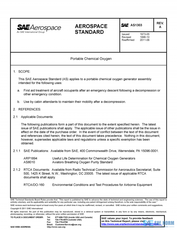 SAE AS 1303 Series PDF