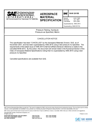 SAE MAM 2615 Series PDF