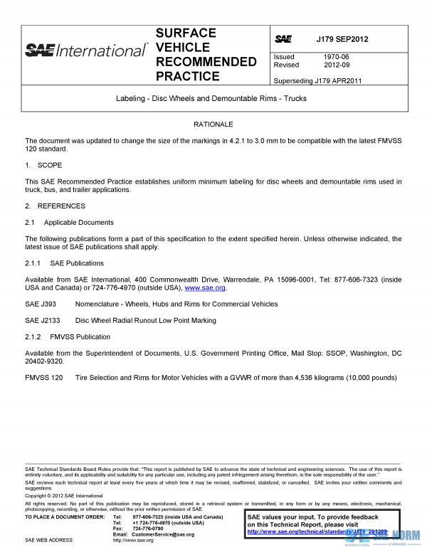 SAE J 179 Series PDF