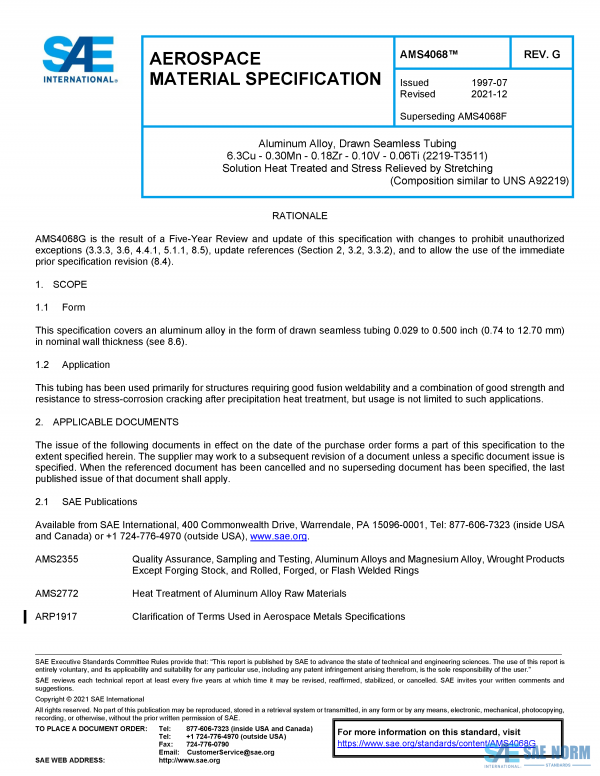 SAE AMS 4068 Series PDF