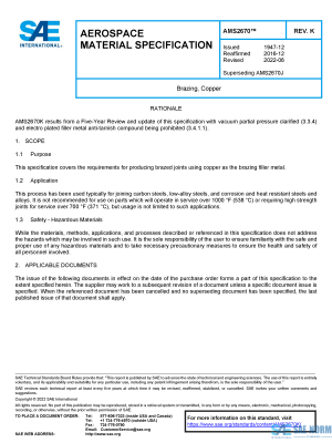 SAE AMS 2670 Series PDF