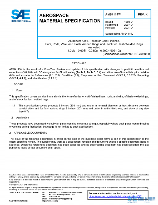 SAE AMS 4115 Series PDF