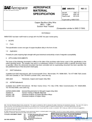 SAE AMS 4725 Series PDF