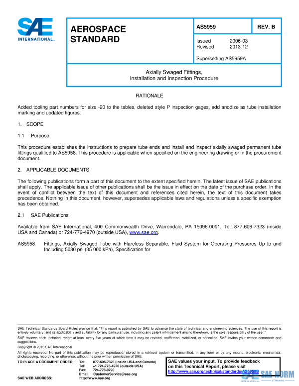 SAE AS 5959 Series PDF