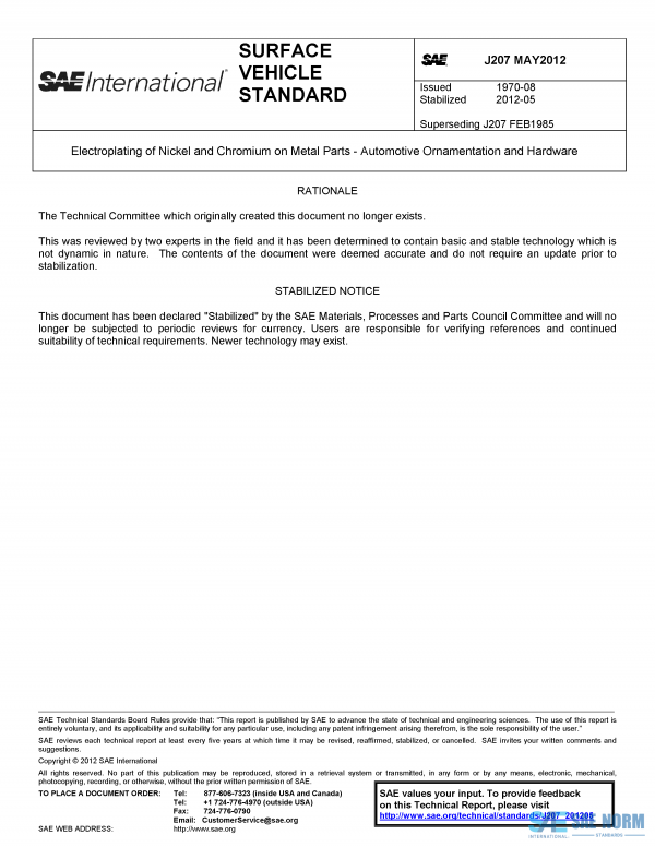SAE J 207 Series PDF
