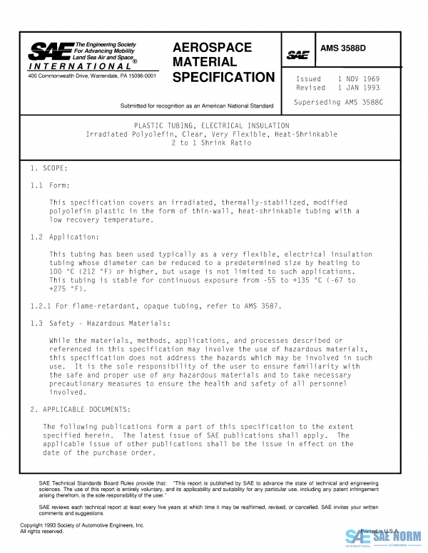 SAE AMS 3588 Series PDF