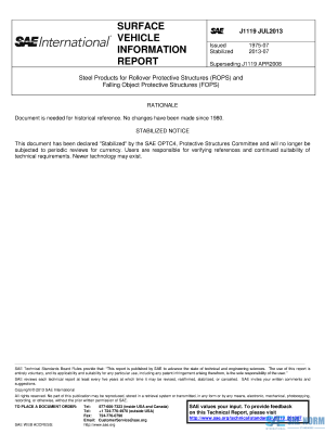 SAE J 1119 Series PDF