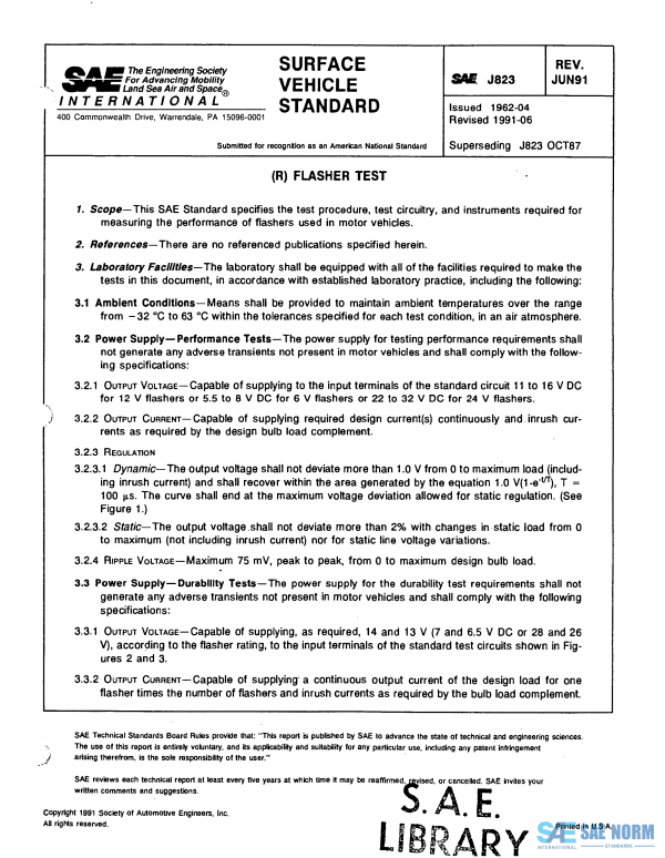 SAE J 823 Series PDF
