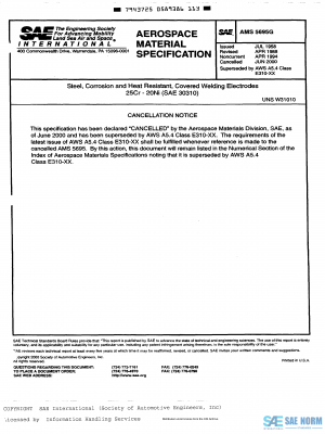SAE AMS 5695 Series PDF