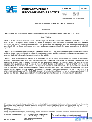SAE J 1939/75 Series PDF