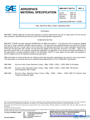 SAE AMSWWT 700/6 Series PDF