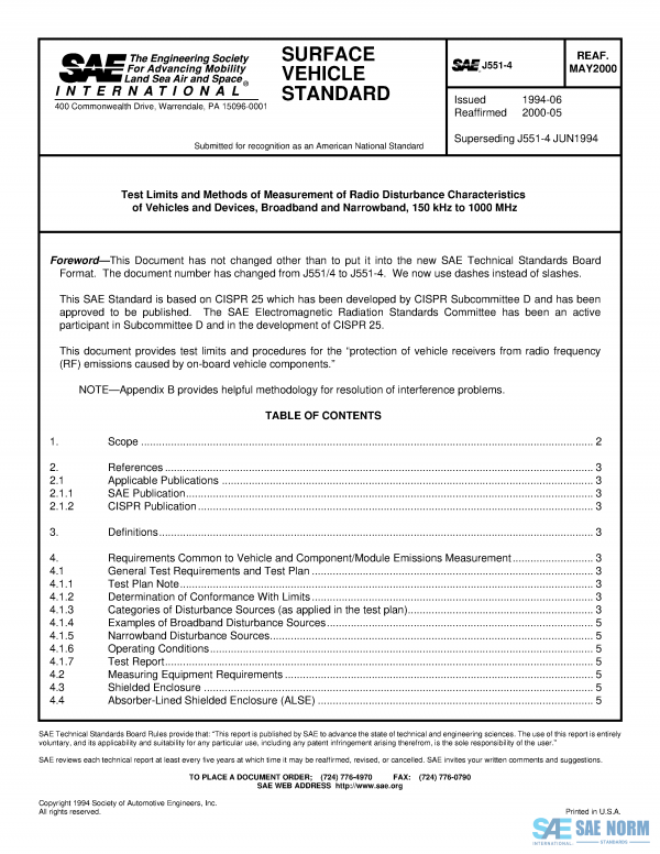 SAE J 551/4 Series PDF