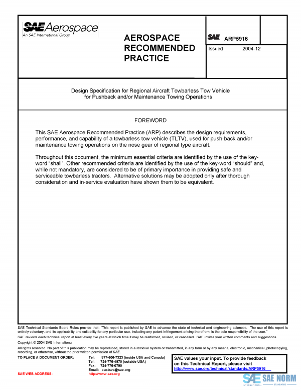 SAE ARP 5916 Series PDF