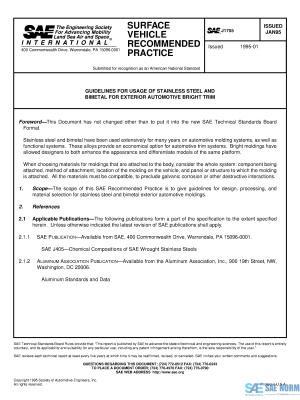 SAE J 1755 Series PDF