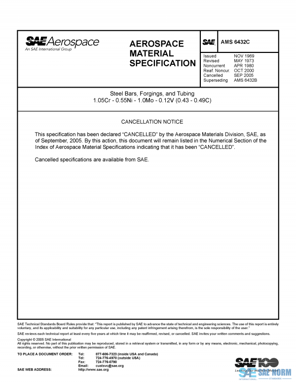 SAE AMS 6432 Series PDF