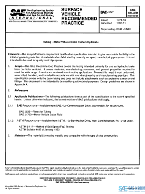 SAE J 1047 Series PDF