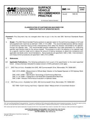 SAE J 1385 Series PDF