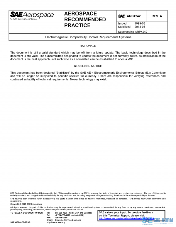 SAE ARP 4242 Series PDF