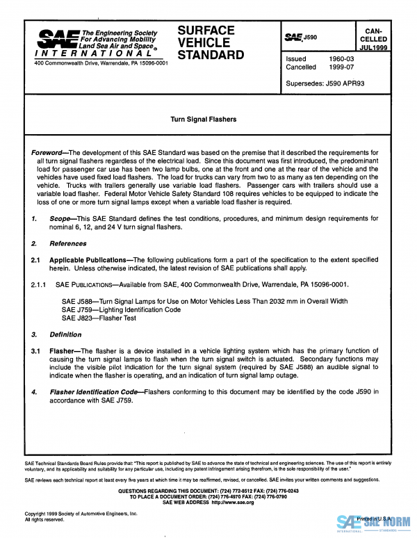 SAE J 590 Series PDF