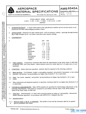 SAE AMS 6545 Series PDF
