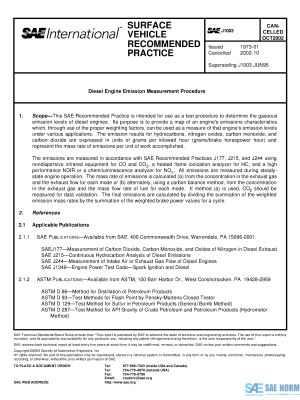 SAE J 1003 Series PDF